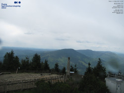 Pohled na jihozápad, Smrk