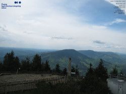 Pohled na jihozápad, Smrk