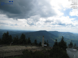 Pohled na jihozápad, Smrk
