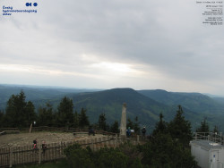 Pohled na jihozápad, Smrk