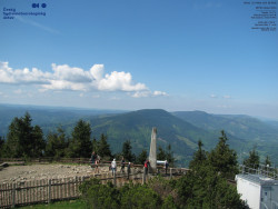 Pohled na jihozápad, Smrk