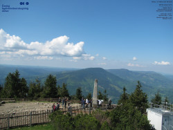 Pohled na jihozápad, Smrk
