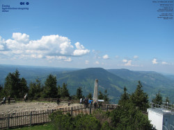 Pohled na jihozápad, Smrk