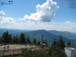 Pohled na jihozápad, Smrk