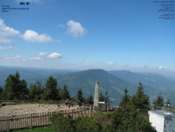 Pohled na jihozápad, Smrk