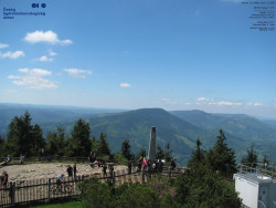 Pohled na jihozápad, Smrk