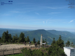 Pohled na jihozápad, Smrk