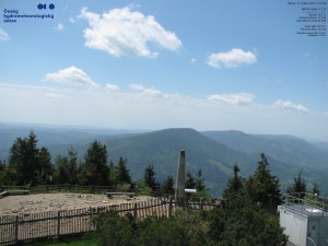 Lysá hora - Pohled na jihozápad, Smrk - 27.5.2026 v 12:30 Lysá hora - Pohled na jihozápad, Smrk - 27.5.2026 v 12:30
