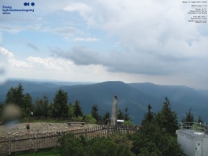 Lysá hora - Pohled na jihozápad, Smrk - 27.5.2026 v 14:15 Lysá hora - Pohled na jihozápad, Smrk - 27.5.2026 v 14:15