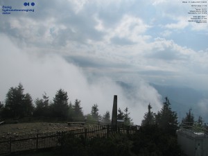 Lysá hora - Pohled na jihozápad, Smrk - 27.5.2026 v 15:45 Lysá hora - Pohled na jihozápad, Smrk - 27.5.2026 v 15:45