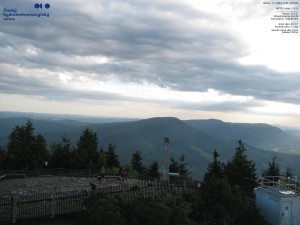 Lysá hora - Pohled na jihozápad, Smrk - 27.5.2026 v 19:00 Lysá hora - Pohled na jihozápad, Smrk - 27.5.2026 v 19:00