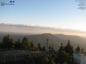 Lysá hora - Pohled na jihozápad, Smrk - 27.5.2026 v 20:15 Lysá hora - Pohled na jihozápad, Smrk - 27.5.2026 v 20:15