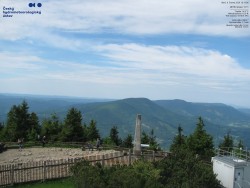 Pohled na jihozápad, Smrk