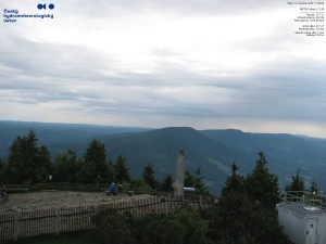 Kahlberg - Blick nach Südwesten, Smrk - 16.6.2026 v 17:46 Kahlberg - Blick nach Südwesten, Smrk - 16.6.2026 v 17:46