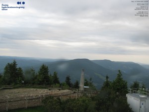 Kahlberg - Blick nach Südwesten, Smrk - 16.6.2026 v 19:51 Kahlberg - Blick nach Südwesten, Smrk - 16.6.2026 v 19:51