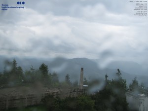 Lysá hora - Blick nach Südwesten, Smrk - 17.6.2026 v 12:30 Lysá hora - Blick nach Südwesten, Smrk - 17.6.2026 v 12:30