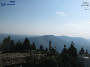 Lysá hora - Pohled na jihozápad, Smrk - 31.7.2026 v 17:30 Lysá hora - Pohled na jihozápad, Smrk - 31.7.2026 v 17:30