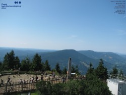Pohled na jihozápad, Smrk