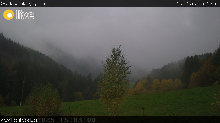 Osada Visalaje - Lysá hora - 15.10.2025 v 16:15 Osada Visalaje - Lysá hora - 15.10.2025 v 16:15