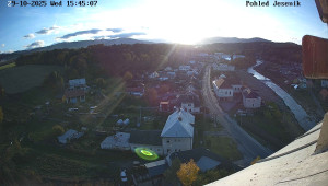 Obec Mikulovice - Pohled na Jeseniky - 29.10.2025 v 15:45 Obec Mikulovice - Pohled na Jeseniky - 29.10.2025 v 15:45