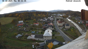 Obec Mikulovice - Pohled na Jeseniky - 30.10.2025 v 08:32 Obec Mikulovice - Pohled na Jeseniky - 30.10.2025 v 08:32