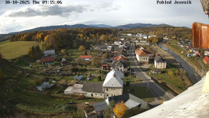 Obec Mikulovice - Pohled na Jeseniky - 30.10.2025 v 09:15 Obec Mikulovice - Pohled na Jeseniky - 30.10.2025 v 09:15