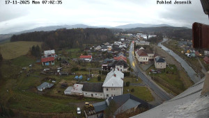 Obec Mikulovice - Pohled na Jeseniky - 17.11.2025 v 07:02 Obec Mikulovice - Pohled na Jeseniky - 17.11.2025 v 07:02