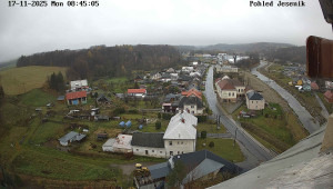 Obec Mikulovice - Pohled na Jeseniky - 17.11.2025 v 08:45 Obec Mikulovice - Pohled na Jeseniky - 17.11.2025 v 08:45