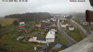 Obec Mikulovice - Pohled na Jeseniky - 17.11.2025 v 10:15 Obec Mikulovice - Pohled na Jeseniky - 17.11.2025 v 10:15