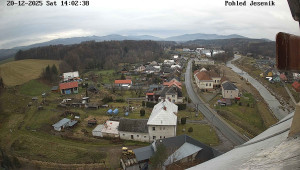 Obec Mikulovice - Pohled na Jeseniky - 20.12.2025 v 14:02 Obec Mikulovice - Pohled na Jeseniky - 20.12.2025 v 14:02