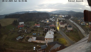 Obec Mikulovice - Pohled na Jeseniky - 20.12.2025 v 16:15 Obec Mikulovice - Pohled na Jeseniky - 20.12.2025 v 16:15