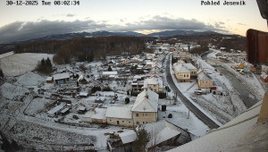 Obec Mikulovice - Pohled na Jeseniky - 30.12.2025 v 08:02 Obec Mikulovice - Pohled na Jeseniky - 30.12.2025 v 08:02