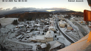 Obec Mikulovice - Pohled na Jeseniky - 30.12.2025 v 08:15 Obec Mikulovice - Pohled na Jeseniky - 30.12.2025 v 08:15
