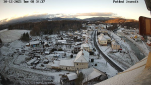 Obec Mikulovice - Pohled na Jeseniky - 30.12.2025 v 08:32 Obec Mikulovice - Pohled na Jeseniky - 30.12.2025 v 08:32