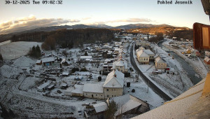 Obec Mikulovice - Pohled na Jeseniky - 30.12.2025 v 09:02 Obec Mikulovice - Pohled na Jeseniky - 30.12.2025 v 09:02