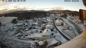 Obec Mikulovice - Pohled na Jeseniky - 30.12.2025 v 09:15 Obec Mikulovice - Pohled na Jeseniky - 30.12.2025 v 09:15