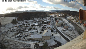 Obec Mikulovice - Pohled na Jeseniky - 30.12.2025 v 12:15 Obec Mikulovice - Pohled na Jeseniky - 30.12.2025 v 12:15