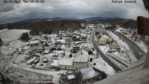 Obec Mikulovice - Pohled na Jeseniky - 30.12.2025 v 14:15 Obec Mikulovice - Pohled na Jeseniky - 30.12.2025 v 14:15