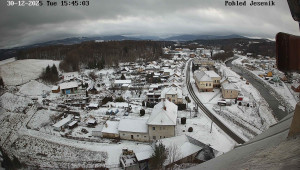 Obec Mikulovice - Pohled na Jeseniky - 30.12.2025 v 15:45 Obec Mikulovice - Pohled na Jeseniky - 30.12.2025 v 15:45