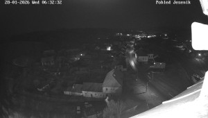 Obec Mikulovice - Pohled na Jeseniky - 28.1.2026 v 06:32 Obec Mikulovice - Pohled na Jeseniky - 28.1.2026 v 06:32