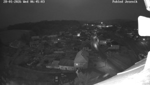 Obec Mikulovice - Pohled na Jeseniky - 28.1.2026 v 06:45 Obec Mikulovice - Pohled na Jeseniky - 28.1.2026 v 06:45