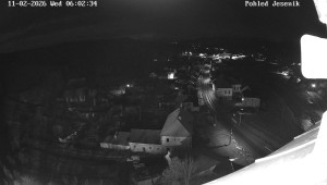 Obec Mikulovice - Pohled na Jeseniky - 11.2.2026 v 06:02 Obec Mikulovice - Pohled na Jeseniky - 11.2.2026 v 06:02