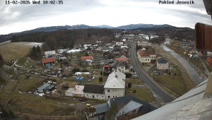Obec Mikulovice - Pohled na Jeseniky - 11.2.2026 v 10:02 Obec Mikulovice - Pohled na Jeseniky - 11.2.2026 v 10:02
