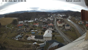 Obec Mikulovice - Pohled na Jeseniky - 11.2.2026 v 13:02 Obec Mikulovice - Pohled na Jeseniky - 11.2.2026 v 13:02