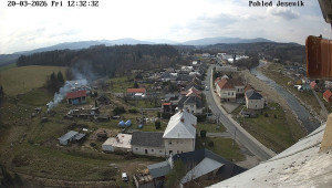 Obec Mikulovice - Pohled na Jeseniky - 20.3.2026 v 12:32 Obec Mikulovice - Pohled na Jeseniky - 20.3.2026 v 12:32