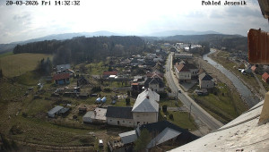 Obec Mikulovice - Pohled na Jeseniky - 20.3.2026 v 14:32 Obec Mikulovice - Pohled na Jeseniky - 20.3.2026 v 14:32