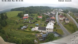 Obec Mikulovice - Pohled na Jeseniky - 1.6.2026 v 09:15 Obec Mikulovice - Pohled na Jeseniky - 1.6.2026 v 09:15