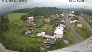 Obec Mikulovice - Pohled na Jeseniky - 1.6.2026 v 09:32 Obec Mikulovice - Pohled na Jeseniky - 1.6.2026 v 09:32