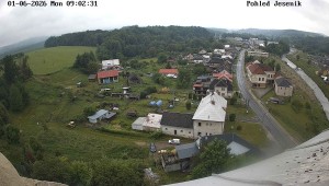 Obec Mikulovice - Pohled na Jeseniky - 1.6.2026 v 10:02 Obec Mikulovice - Pohled na Jeseniky - 1.6.2026 v 10:02