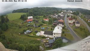 Obec Mikulovice - Pohled na Jeseniky - 1.6.2026 v 10:32 Obec Mikulovice - Pohled na Jeseniky - 1.6.2026 v 10:32